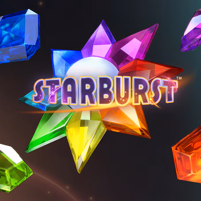 Starburst slot featuring cosmic gems with expanding wilds and both-ways wins